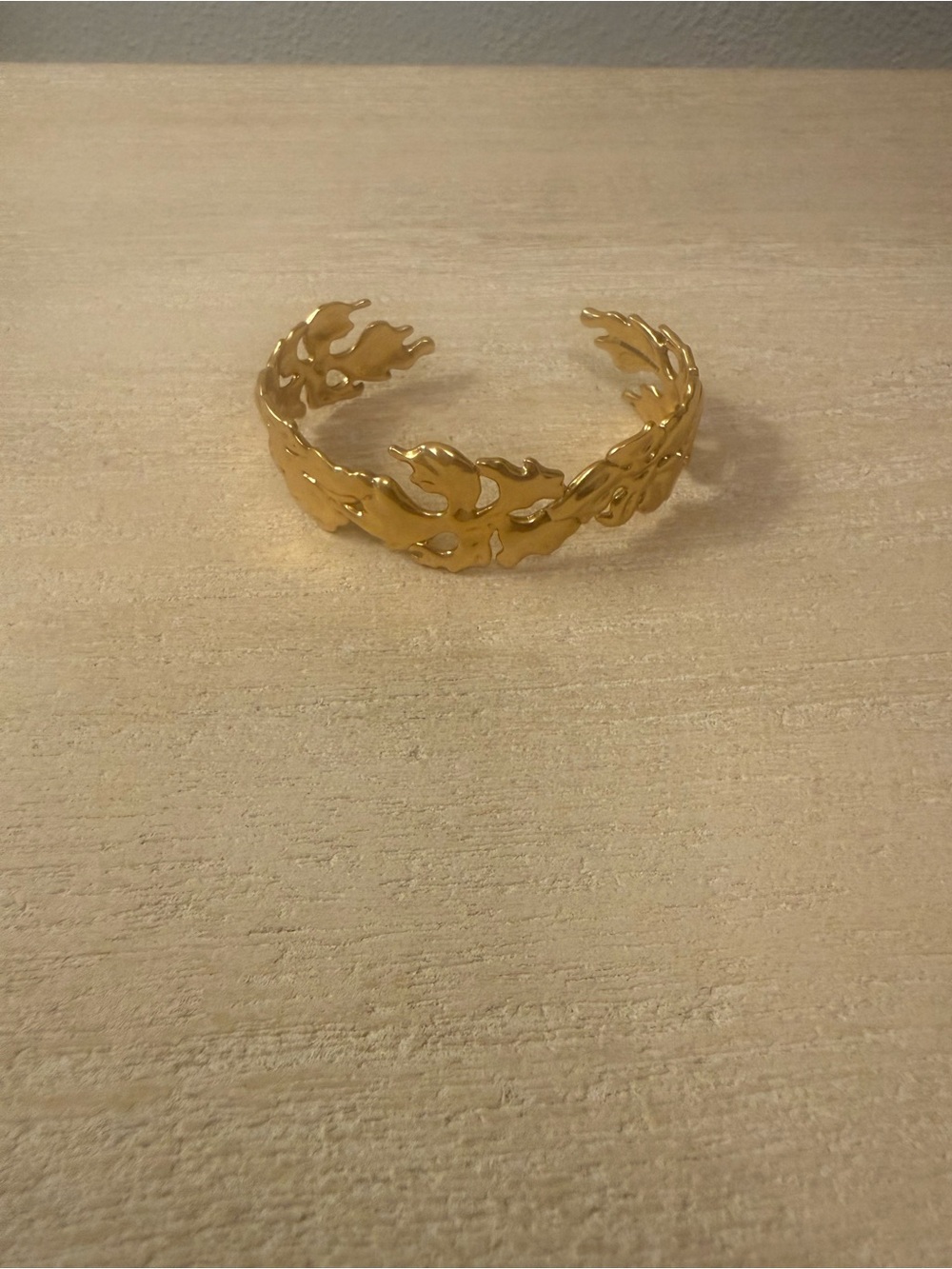 Kendra Scott Gold Leaf Open Cuff Bracelet